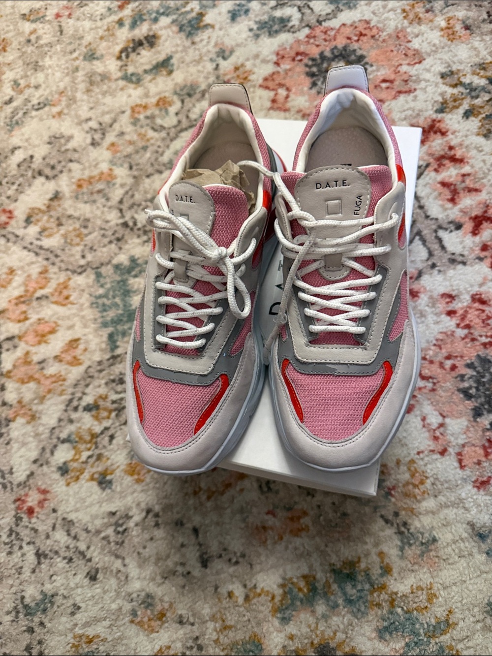 Pink and Gray Fuga Women's Sneakers